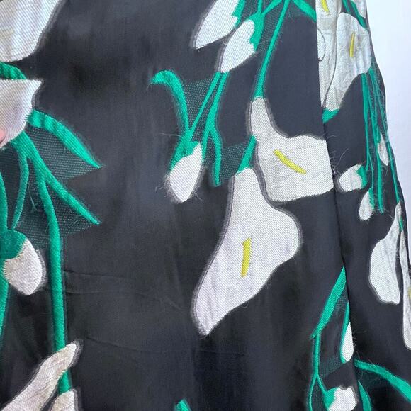 Badgley Mischka Women's Gracen Lily Floral Print Organza Prom Events Gown Size 0 - Picture 12 of 13